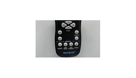 Velodyne Remote Control for Powered Subwoofer Dls-3500r 3750r 4000r
