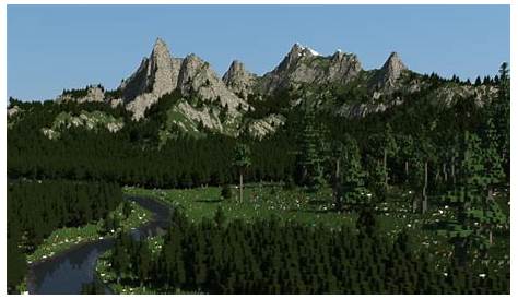 wooded mountains minecraft