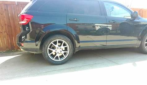 New larger tires - and they just fit - Wheels & Tires - Dodge Journey Forum