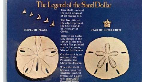 Postcard~The Legend of the Sand Dollar Poem.. | | Sand dollar craft