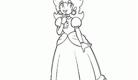Princess Daisy Coloring Pages - Coloring Home