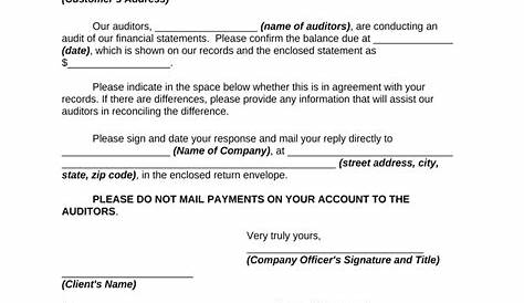Letter to Confirm Accounts Receivable Form - Fill Out and Sign