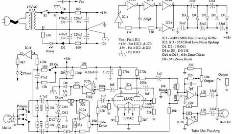 12ax7 mic preamp schematic