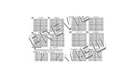 Calculate and Graph Slope Rise Over Run Worksheet Quiz Review Practice