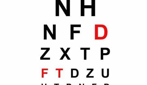 eye test chart 6 6