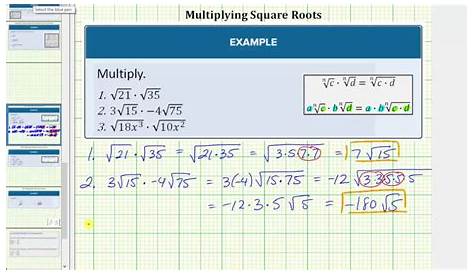 how to multiply with square roots