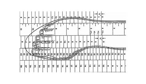 printable mens shoe size chart with width