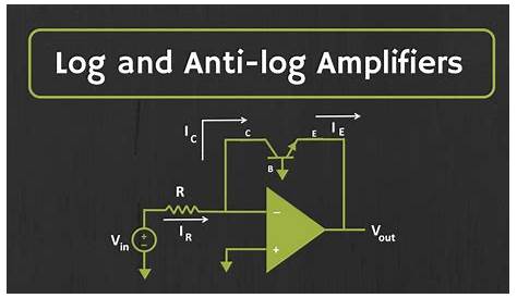Log and Antilog Amplifiers Explained | Applications of Log and Antilog