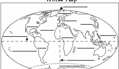 Continents And Oceans Map Quiz Printable - Printable Maps