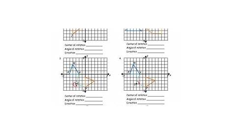 geometric rotations worksheet