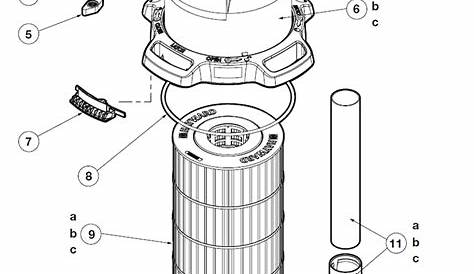hayward pool filter parts diagram
