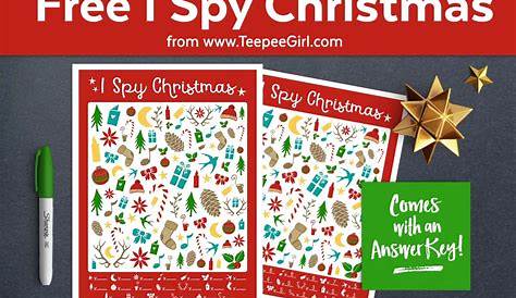 Free I Spy Christmas Printable Game - Ministering Printables