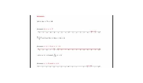 solve compound inequalities worksheet