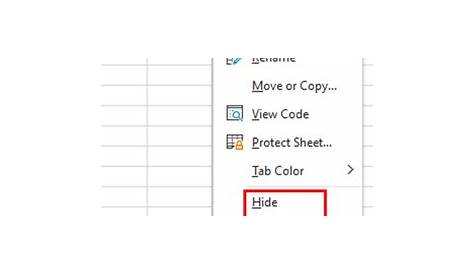Excel Hidden and Very Hidden Sheets - What's the difference? - The Excel Club