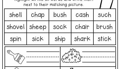 free digraph worksheets for kindergarten Digraph worksheet packet