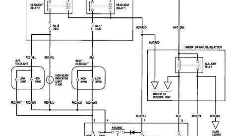 94 honda civic headlight wiring diagram