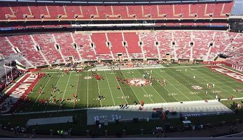 row bryant denny stadium seating chart with seat numbers