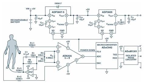 ecg amplifier circuit diagram