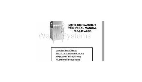 hobart dishwasher parts manual