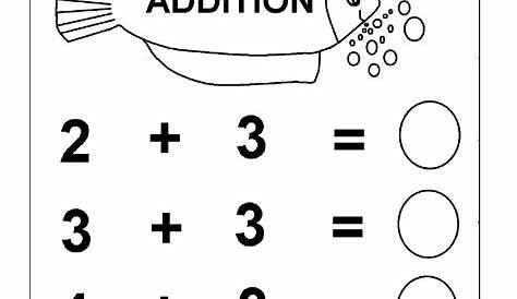 mathematic kindergarten worksheet