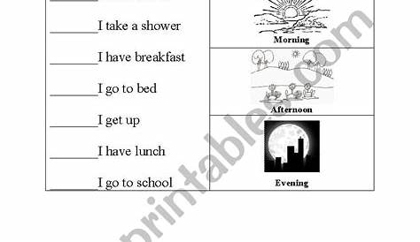 Daily routine (first person) - ESL worksheet by LinaMID