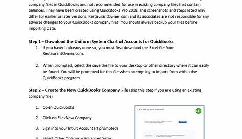 Restaurant-Specific Chart of Accounts for QuickBooks Desktop