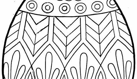 easter egg coloring page free