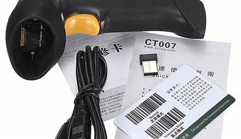CT007 2.4GHz Wireless USB Laser Handheld Barcode Bar Code Scanner