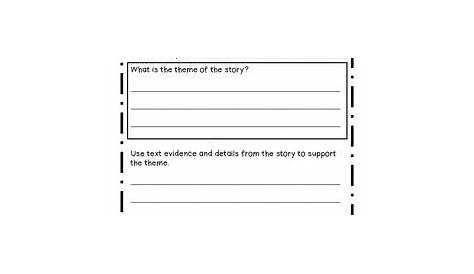 Identifying The Theme Worksheets For 5th Graders - ajianjar