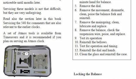 atmos clock repair manual