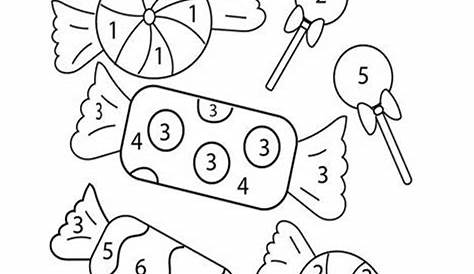 Free Printable Color by Number Worksheets For Kindergarten - Tulamama