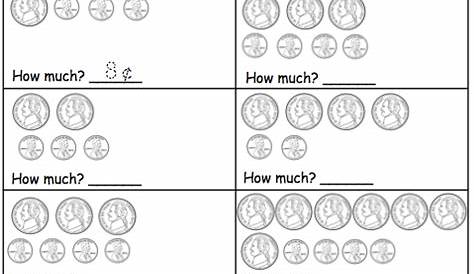 money worksheet pennies