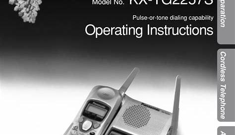 panasonic kx tg2344 telephone user manual