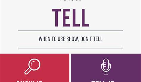 Show, Don't Tell: The Secret to Great Writing with Show and Tell Examples
