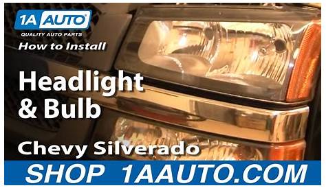 09 chevy silverado headlight bulb