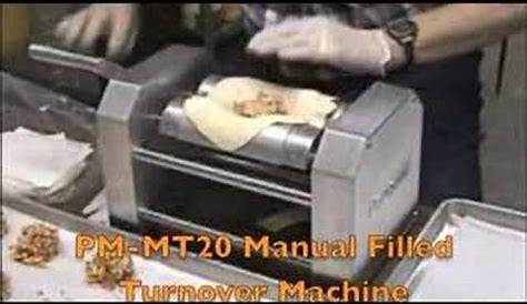 PM-MT20 Manual Filled Turnover Machine - YouTube