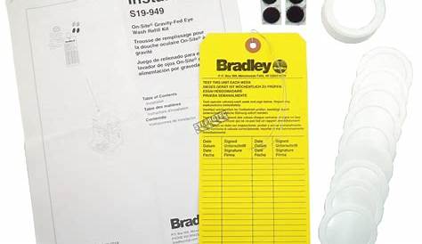bradley eyewash station manual