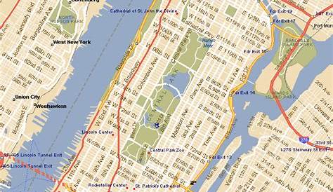 New York map printable - TravelsFinders.Com