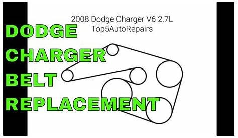 Dodge Charger V6 2.7 L Serpentine Belt Routing Diagram Replacement