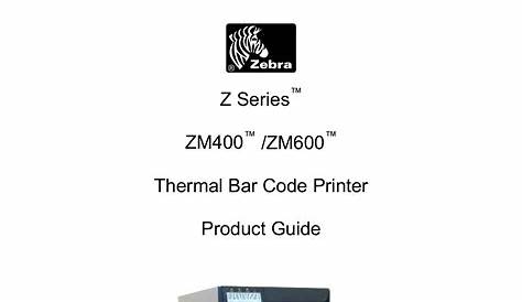 zebra zm400 service manual