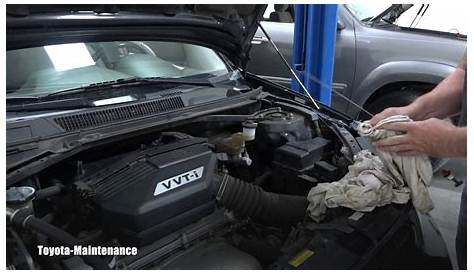 How to inspect automatic transmission fluid RAV4 - YouTube