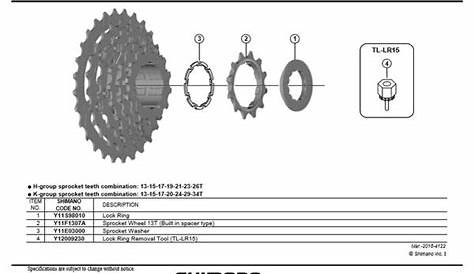 BMXmuseum.com Reference / Shimano 1.2mm Cassette Cog Spacer