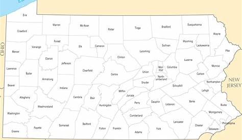 Printable Pa County Map – Printable Map of The United States