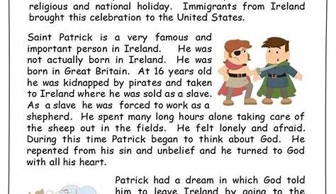 st patrick's day history worksheets