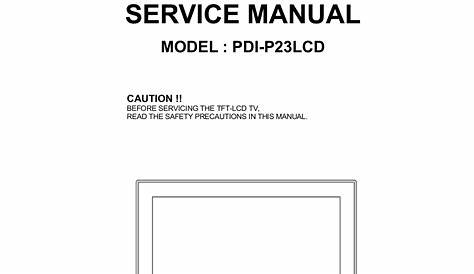 Download free pdf for LG 26LH20R TV manual