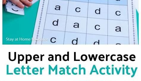 free printable letter matching worksheets pdf