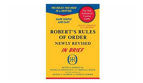 pdf robert's rules of order