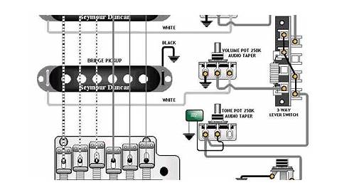 guitar pickup wiring schematic