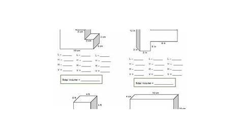 volume of rectangular prisms worksheet