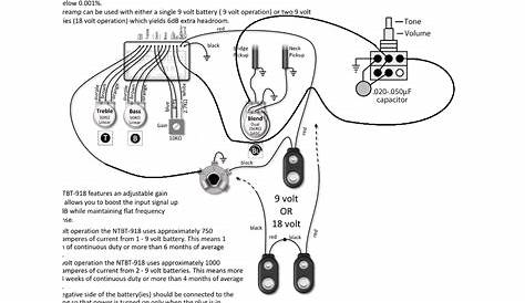passive bass guitar tone control circuit